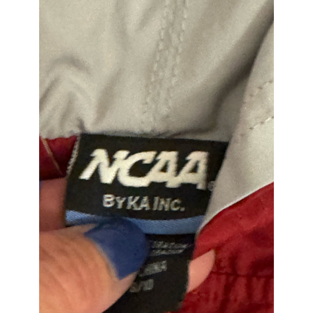 NCAA Oklahoma University Sooners OU Windbreaker Jacket Size 8/10 Red White - Picture 10 of 11